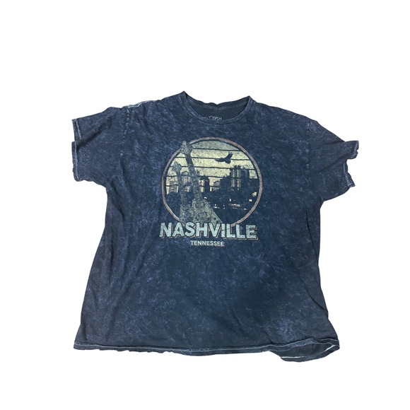 Modish Rebel T Shirt Large Nashville Tennessee Short Sleeve Graphic Distressed - Picture 1 of 3